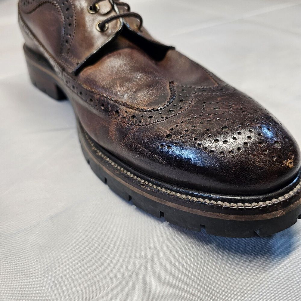 Johnston Murphy Mens XC Flex wingtip Sheepskin Dress Shoe 20-5512 US Size‎ 10 M - Picture 12 of 16
